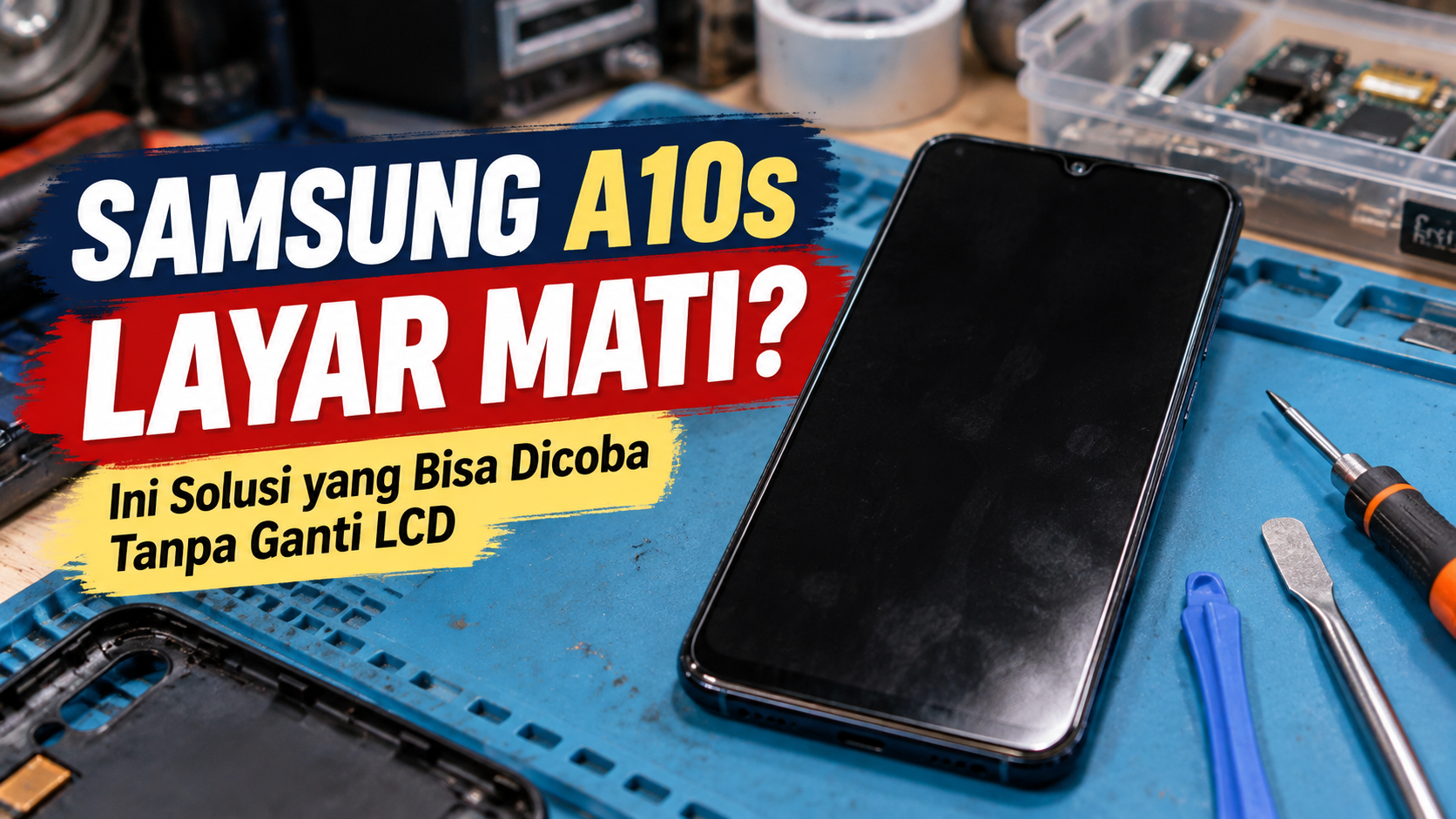 Samsung A10s layar mati, pemeriksaan dan solusi