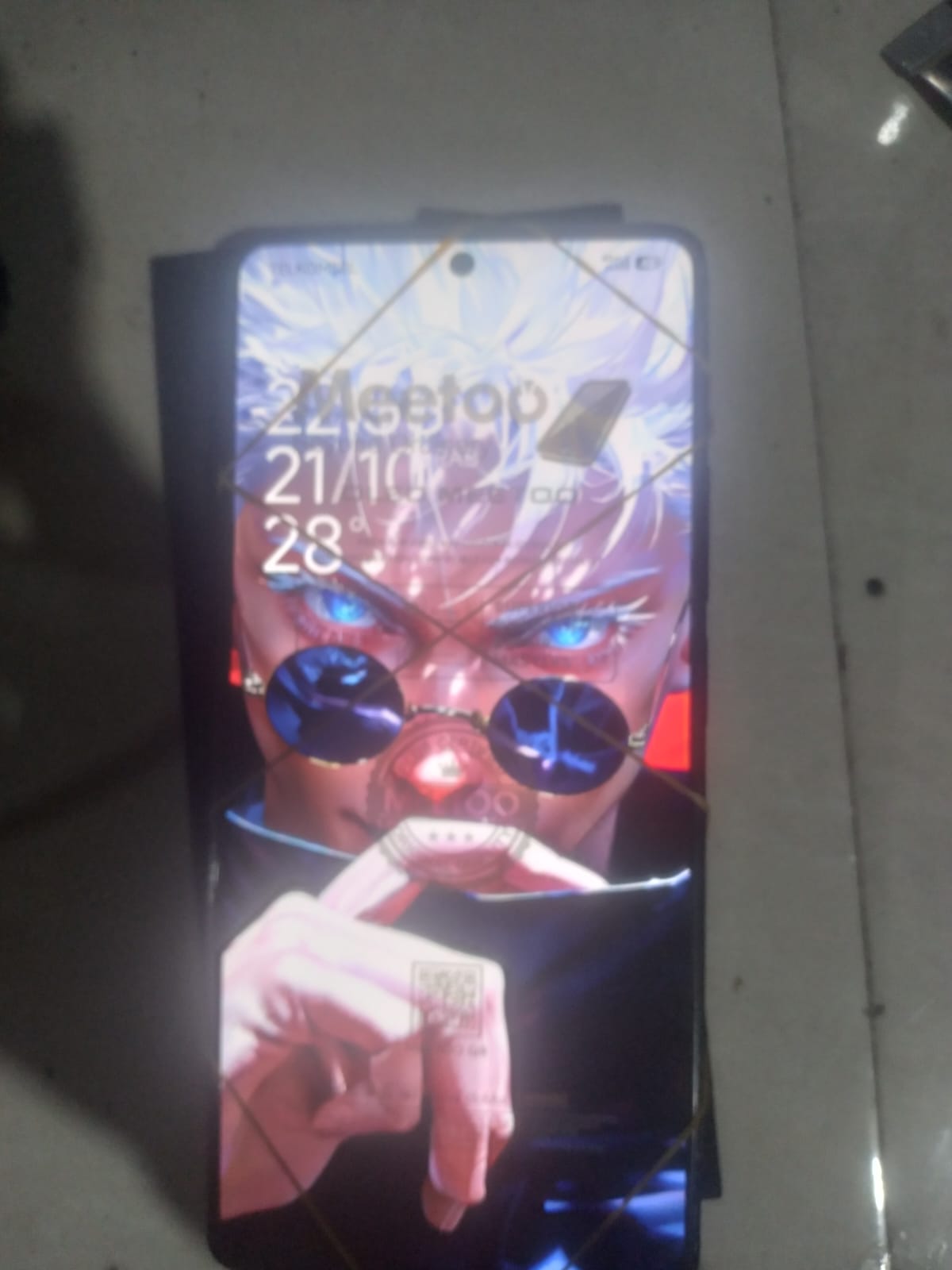 Redmi Note 13 5G setelah pemasangan layar pengganti